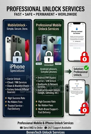 Professional Mobile Unlock  Service.