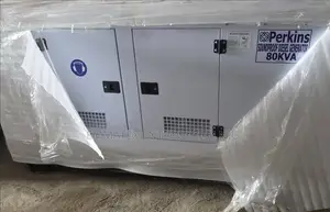 New 80kva England Perkins Diesel Sound Proof Generator  Copper Coil