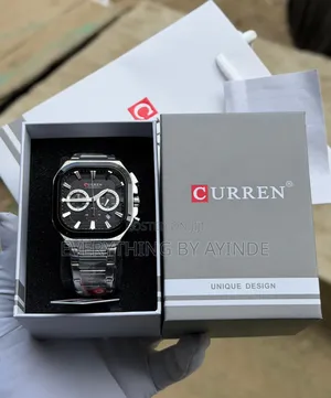 Curren Wrist Watch Analog and Digital Grew With Black Face