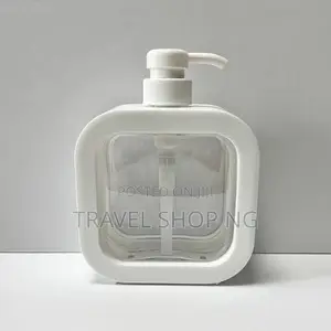 Minimalist Square Transparent Lotion Soap Pump Bottle