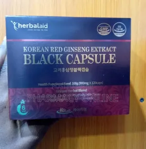 Herbalaid Korean Red Ginseng Extract Black * 120 Capsules