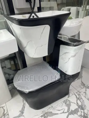 Black and White Executive Complete Wc Set