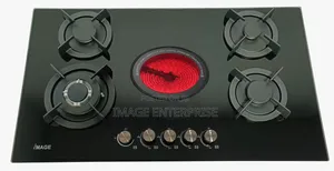 IMAGE 90cm 5burner Gas Hob(4gas 1electric)| Cabinet Top Gas Cooker