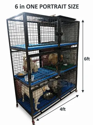 Dog Steel Cage (6 in One Portrait)