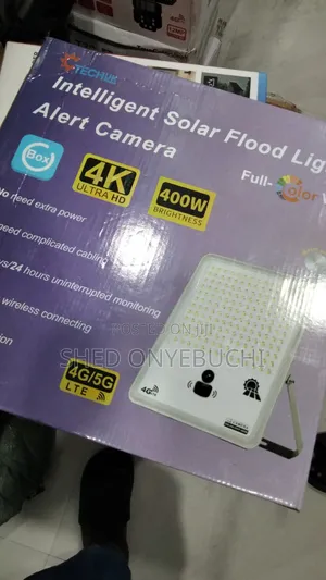 Flood Light With Spy Camera That Has Access to Internet Connection