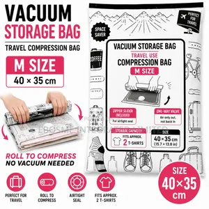 M Size (40 × 35 Cm) Travel Vacuum Storage Bag