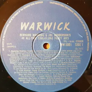 Bernard Manning Joe "Piano" Henderson – 40 All Time Singalong Party