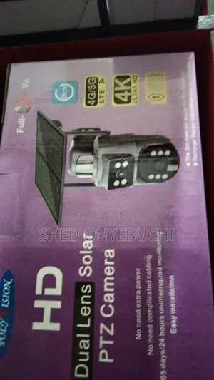 CCTV Solar Camera Complete 4 Lens ptZ U Box App