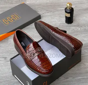 Wine Color Luxury Leather Loafers