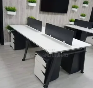 Modern 4-Seater Office Workstation Desk