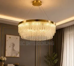 Light Luxury Crystal Lamp Living