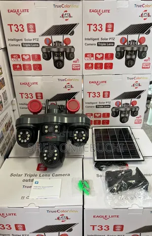 CCTV Solar Camera 3lens