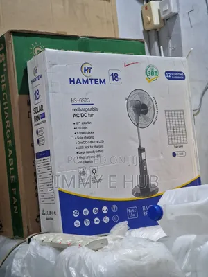 Hamtem HS-GS03 Rechargeable AC/DC 18" Standing Fan