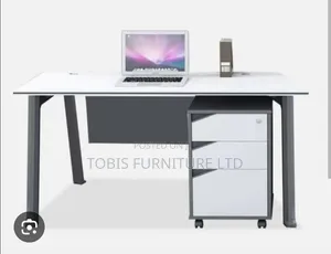 Modern Office Table With Mobile Drawer Cabinet