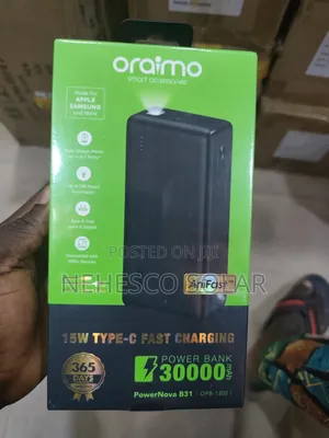 Original Oraimo 30000mah 22.5w Fast Charging Power Bank