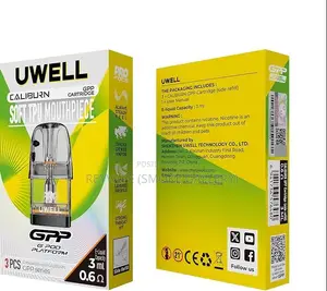 Uwell Caliburn GPP Soft Tpu 1.2, 0.6 and 0.4 Ohms Cartridge 2pcs/Pack