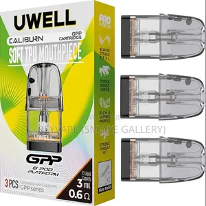Uwell Caliburn GPP Soft Tpu 1.2, 0.6 and 0.4 Ohms Cartridge 2pcs/Pack