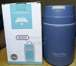 Clam Pot Portable Food Thermos, Lunch Container.
