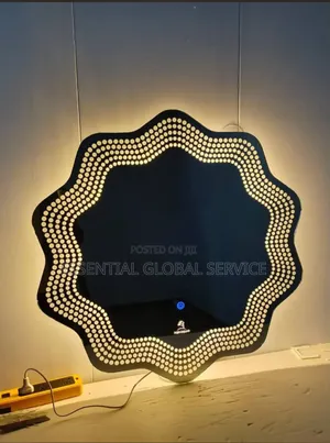 Wave-Edged / Flower-Shaped LED Smart Wall Mirror