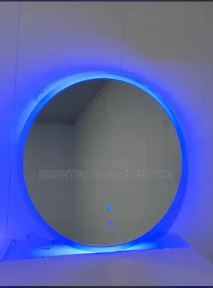 Round / Circular Frameless LED Smart Wall Mirror.