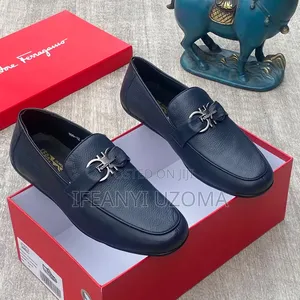 Blue and Black Italian Leather Shoe