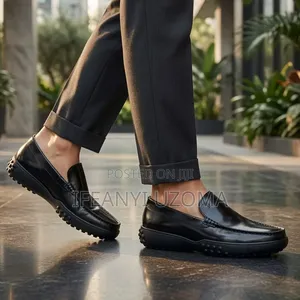 High Classic Leather Flat Sole Shoe
