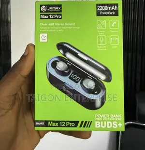 Jamax Smart Max 12 Pro Power-Bank Wireless Earbud