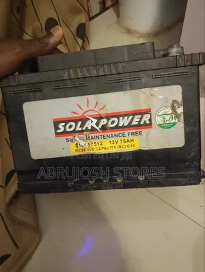 Solar Power 12V 75AH Car Battery