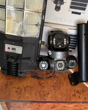 3 Lens CCTV Camera + Solar Street Light