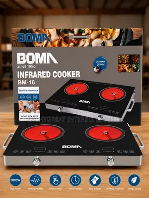 BOMA BM-16 5000W Double Burner Infrared Touch Control Electric Cooker