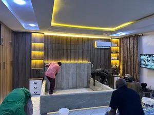 Quality Set of Bed Frames With Wall Design