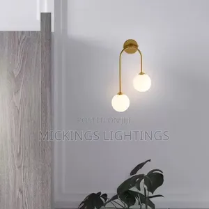 Modern Wall Light Glass Ball Luxury Gold Misaligned Ball Wall Lamp