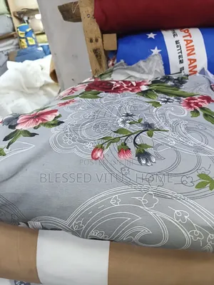 Premium Grey Floral Cotton Bedspread Material–Soft,Elegant Durable