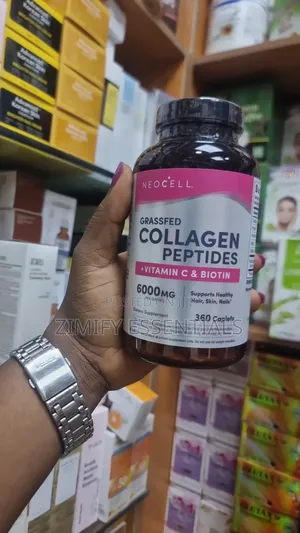 NeoCell Grassfed Collagen Peptides + Vitamin C Biotin - 360 Caplets