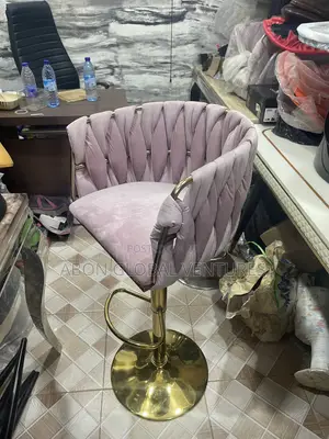 Modern High Bar Stools With Gold Base