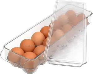 14-Grid Acrylic Egg Rack – Refrigerator Egg Organizer