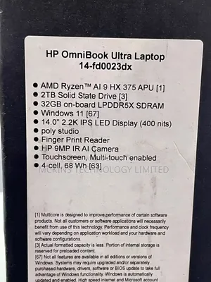 New Laptop HP OmniBook Ultra Flip 14" 32GB AMD Ryzen 9 SSD 2T