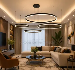 Modern Multi-Ring LED Pendant Chandelier