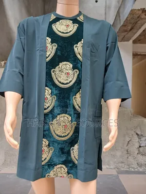 Men's Modern Senator 3-Piece Teal Isiagu Luxury Set