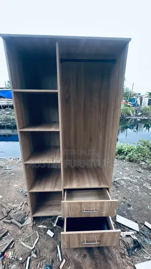 Brownish Open 3 by 6 Wardrobe