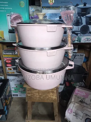 32,36 40cm 3 Sets Granite Cookware Pot