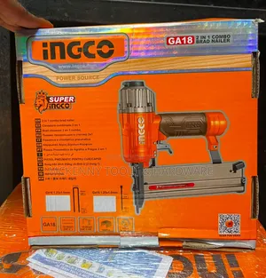 Ingco GA18 2-in-1 Combo Brad Nailer and Stapler