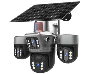 Intelligent Solar PTZ Camera 4 Lens 4G LTE