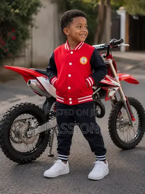 Stylish Boys Varsity Jacket Joggers Set