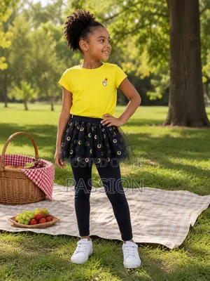 Beautiful Girls T-Shirt, Tutu Skirt Leggings Set