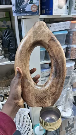 Round Wooden Vase