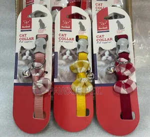 Nunbell Cat/Puppy Collar With Bell N Bowtie