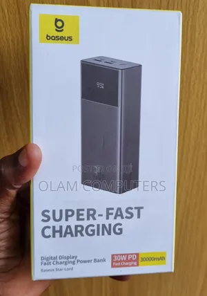 Baseus Super Fast Charging Digital Display 30W 30000mAh