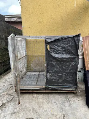 Solid Iron Dog Cage Available