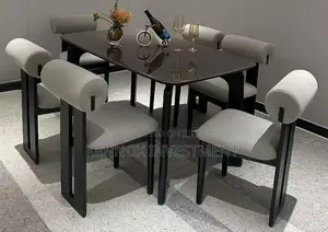 Imported High Quality 6 Seaters Marble Dining.
